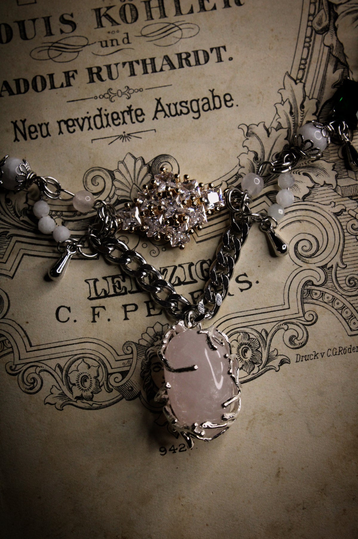 Astre d’argent - Quartz rose