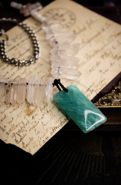 Noces Funèbres 🕯️- Amazonite, Cristaux de roche